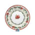 6 PIATTI Ø 25 cm Red Poinsettia