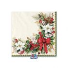 16 TOVAGLIOLI 33x33cm Vintage Christmas