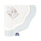 16 TOVAGLIOLI 33x33 cm Battesimo Carillon Celeste