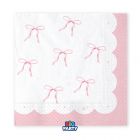 TOVAGLIOLI 33X33CM FIOCCO ROSA