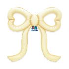 Palloncino Foil a Forma 51 x 53 cm Slim Bow Avorio