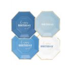 PIATTI HAPPY BIRTHDAY TO YOU BLUE 24CM PZ.8