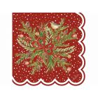 TOVAGLIOLI CHRISTMAS CON SMERLO cm33x33 16PZ