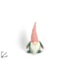 PELUCHE  NATALIZIO GNOMO ROSA E TIFFANY 33CM 