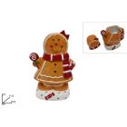 BARATTOLO IN CERAMICA OMINO DI NATALE 27CM 