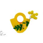 BORSETTA FELTRO CON MIMOSA