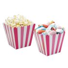 CONTENITORE CARTA SWEETY BOX STRISCE FUCSIA PZ.6