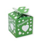 SCATOLINE PORTACONFETTI CUBETTO PROMESSA 5x7x5CM 25PZ.