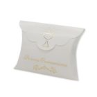 25 SCATOLINE PORTACONFETTI BUSTA 10x8x3cm Comunione Gold Metal