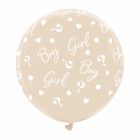MONGOLFIERA 32" GENDER REVEAL COLOR LATTE BOY OR GIRL? PZ.2