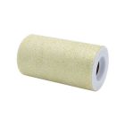 ROTOLO TULLE 12,5X25MT ORO LIGHT GLITTER