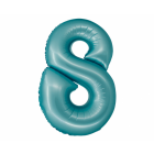 NUMERO MYLAR 8 LIGHT BLUE 76cm.