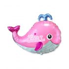 PALLONCINO MYLAR SUPERSHAPE 36" BALENA BABY GIRL