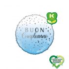 PALLONCINO MYLAR BUON COMPLEANNO LIGHT BLUE