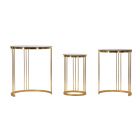 TAVOLINETTI SET 3PZ BRONZO 47X55-37X50-28X45CM 