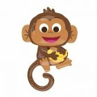 PALLONCINO MYLAR SUPERSHAPE HAPPY MONKEY
