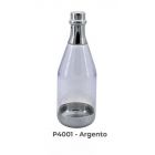 BOTTIGLIA CHAMPAGNE IN PET ARGENTO 4,5 x 15CM PZ.10