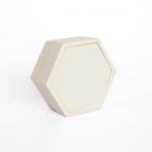 SCATOLINA PORTACONFETTI ESAGONALE AVORIO 12X12X4CM 20PZ