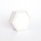 SCATOLINA PORTACONFETTI ESAGONALE BIANCO 12X12X4CM 20PZ