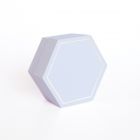 SCATOLINA PORTACONFETTI ESAGONALE CARTA DA ZUCCHERO  12X12X4CM 20PZ