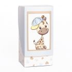 SCATOLINA PORTACONFETTI GIRAFFA CELESTE 20PZ