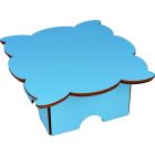 ALZATINA IN LEGNO AZZURRO