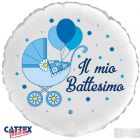 PALLONCINI MYLAR BATTESIMO BIMBO CARROZZINA 18”