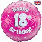 PALLONCINO MYLAR 18TH BIRTHDAY PINK