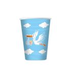 BICCHIERI CICOGNA NUVOLA CELESTE PZ.8