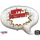 PALLONCINO MYLAR SUPERSHAPE NUVOLETTA HAPPY BIRTHDAY PERSONALIZZABILE