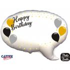 PALLONCINO MYLAR SUPERSHAPE NUVOLETTA HAPPY BIRTHDAY PERSONALIZZABILE