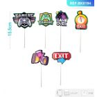 DECORAZIONI PER TORTA VIDEOGIOCHI PZ.6 BK0194