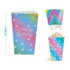 SCATOLA POP CORN HAPPY BIRTHDAY 24CM  BP0030
