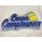 POLISTIROLO DF BUON COMPLEANNO BLU E CELESTE