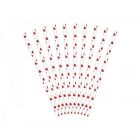 CANNUCCE IN CARTA BIANCHE CON CUORICINI PZ.10 LV