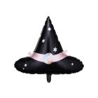 FOIL BALLOON WITCH HAT, 66,5x57,5cm.
