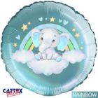 FOIL ELEFANTINO CELESTE  18"-45cm