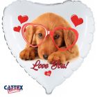 PALLONCINI MYLAR CUORE Puppy Love Dachshund 18” LV
