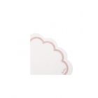 TOVAGLIOLI 33x33cm SMERLO LIBERTY ROSA GOLD. 16Pz