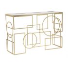 CONSOLE MARIE IN FERRO ORO 120X41X81CM