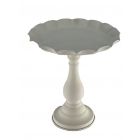 ALZATINA BORDO ONDULATO D25 H27,5 BIANCA AR0527.26W