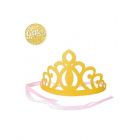 CORONCINA IN CARTA ORO GLITTER PZ.6