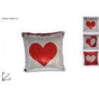 CUSCINO PAILLETTES BICOLORE 40X40CM LV