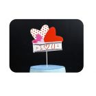 CAKE TOPPER CUORE LOVE YOU 23cm  DC0618 LV