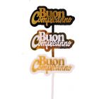 CAKE TOPPER BUON COMPLEANNO ORO   DC0903