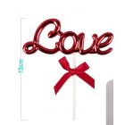 CAKE TOPPER LOVE ROSSO 15CM DC0911 LV