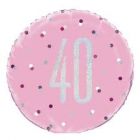 MYLAR 40 ROSA 18inch