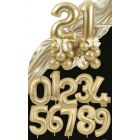 NUMERI MYLAR 34" GOLD SILK