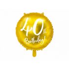 FOIL BALLONS 40anni 18inch.
