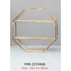 STRUTTURA IN FERRO ORO  ESAGONALE 